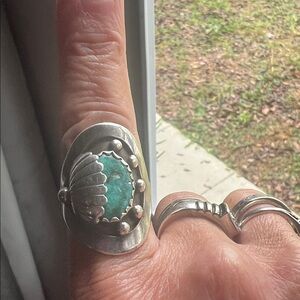 Silver and  Ring turquoise
